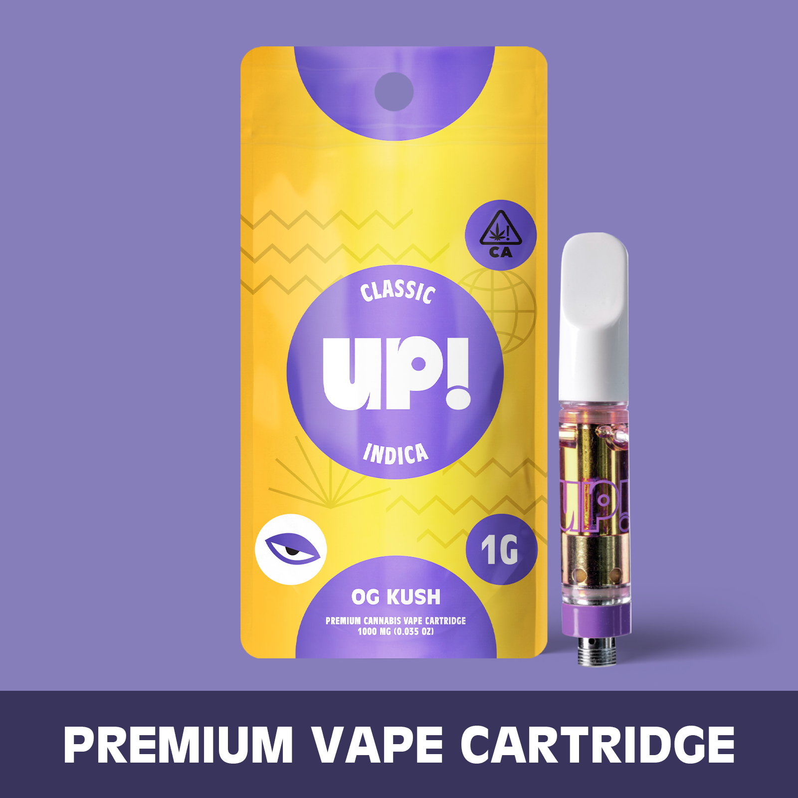 Photograph of product: UP! - OG Kush (Oui'd) Classic Cartridge