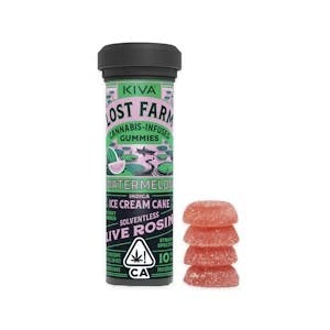 Photograph of product: Watermelon Rosin Gummies by Lost Farm - 100mg