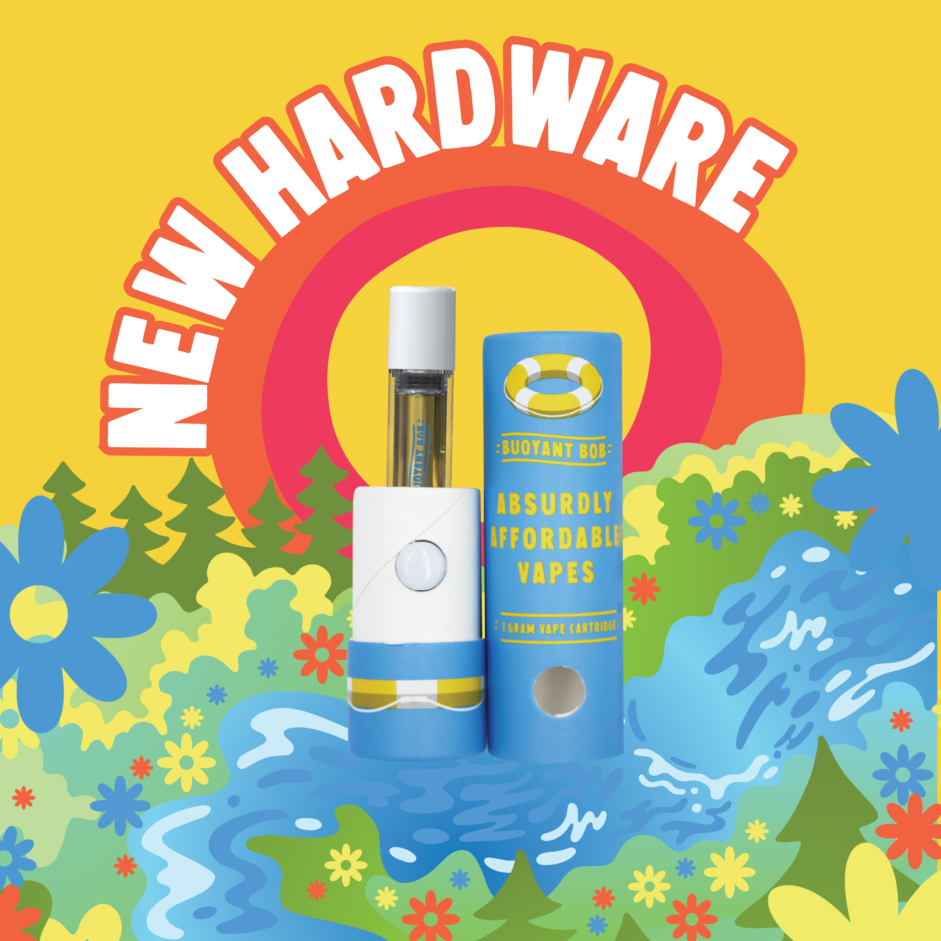Photograph of product: Buoyant Bob - Cartridge Watermelon Mojito - 1g