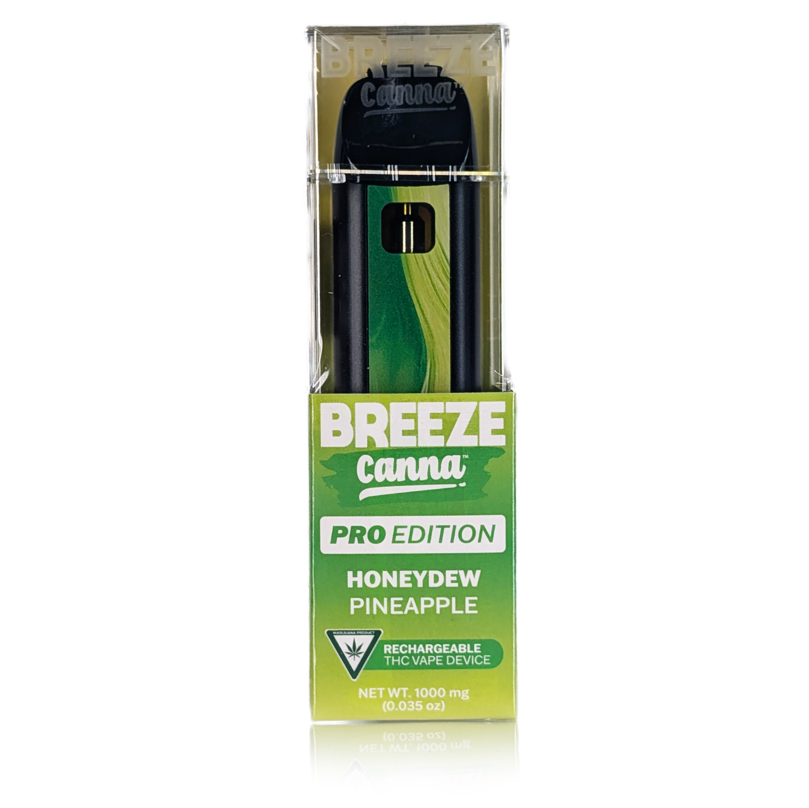 Photograph of product: BREEZE PRO - HONEYDEW PINEAPPLE SPECIAL EDITION - DISPOSABLE CARTRIDGE