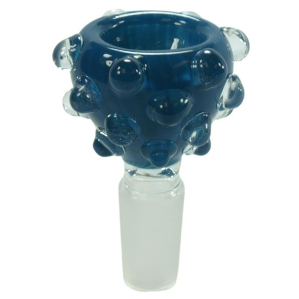 Photograph of product: 14MM NUBBY GLASS ON GLASS BOWL MALE