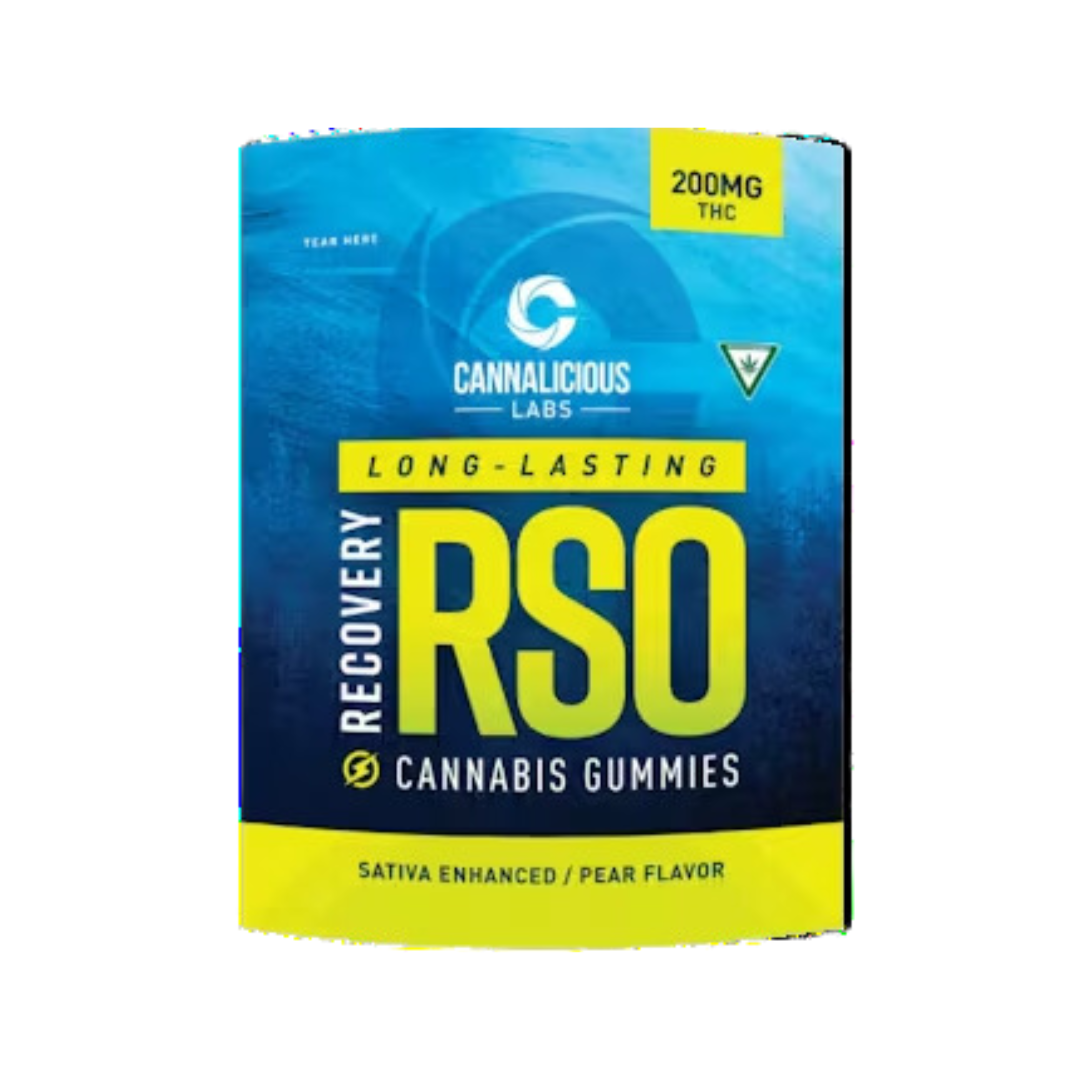 Photograph of product: Cannalicious Labs - 200mg RSO Gummy Recovery - Pear