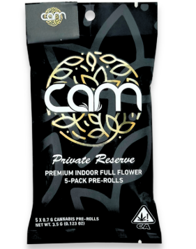 Photograph of product: CAM Kush Mints 0.7G x 5PK Preroll