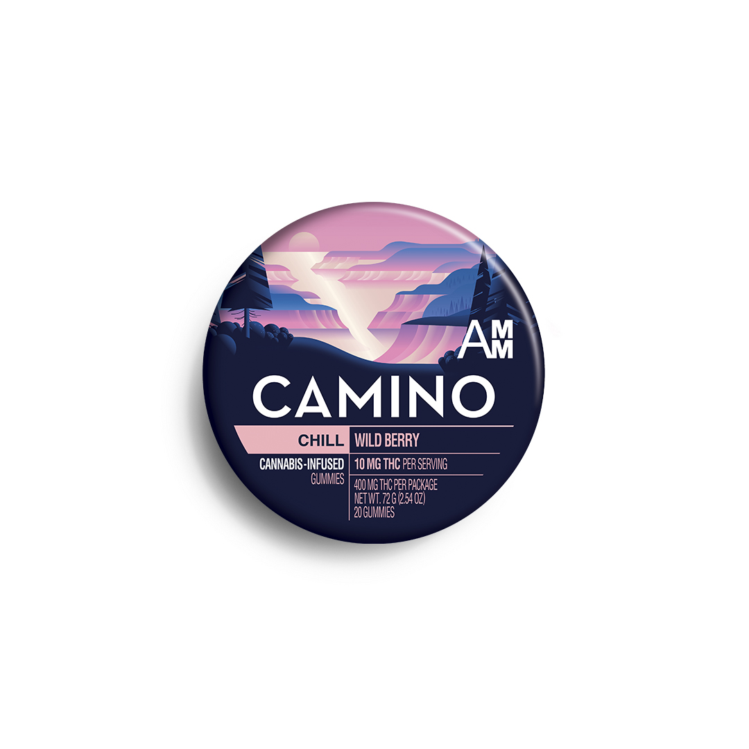 Photograph of product: KIVA - Edible - Gummies - Camino Wild Berry (Chill) - Oui'd - 400MG
