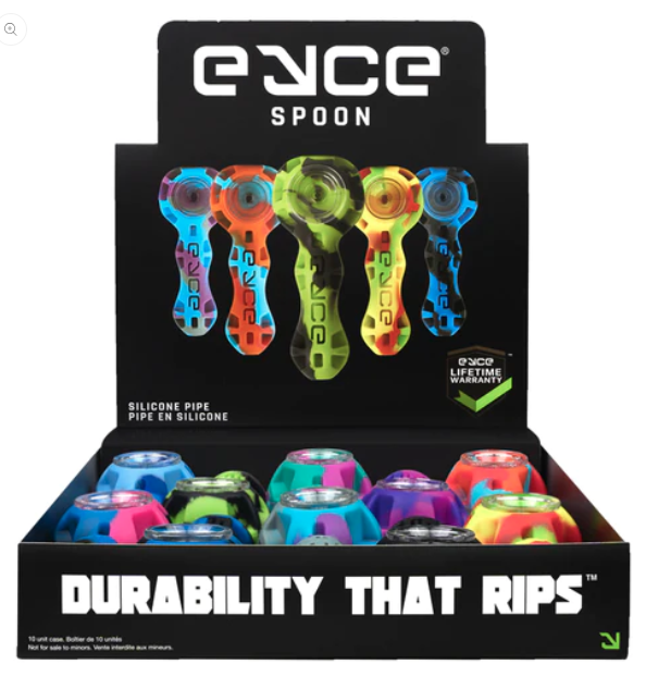 Photograph of product: Eyce Silicone Spoon with Poker - Assorted Colors