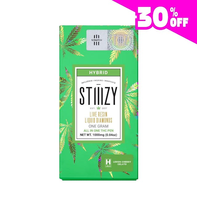 Photograph of product: Lemon Cherry Gelato - Live Resin Liquid Diamonds AIO 1g - 