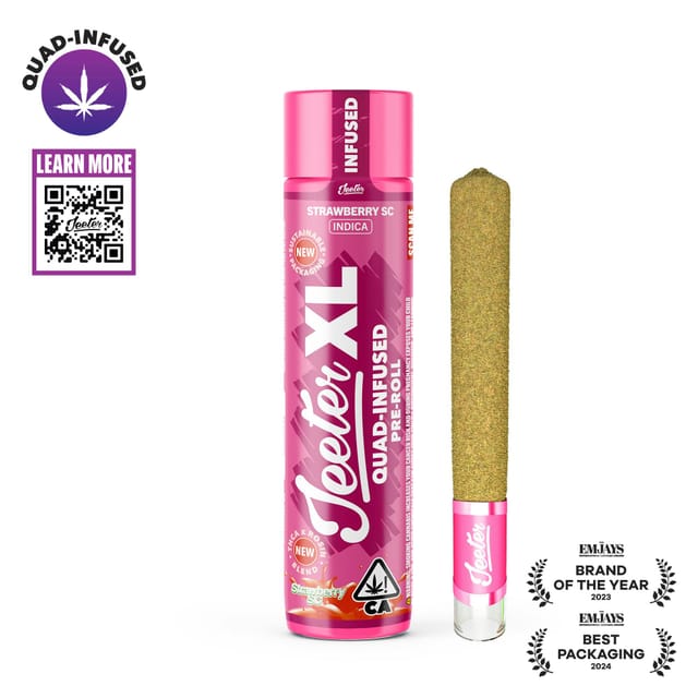Photograph of product: 2G Strawberry Shortcake XL Infused Preroll - 