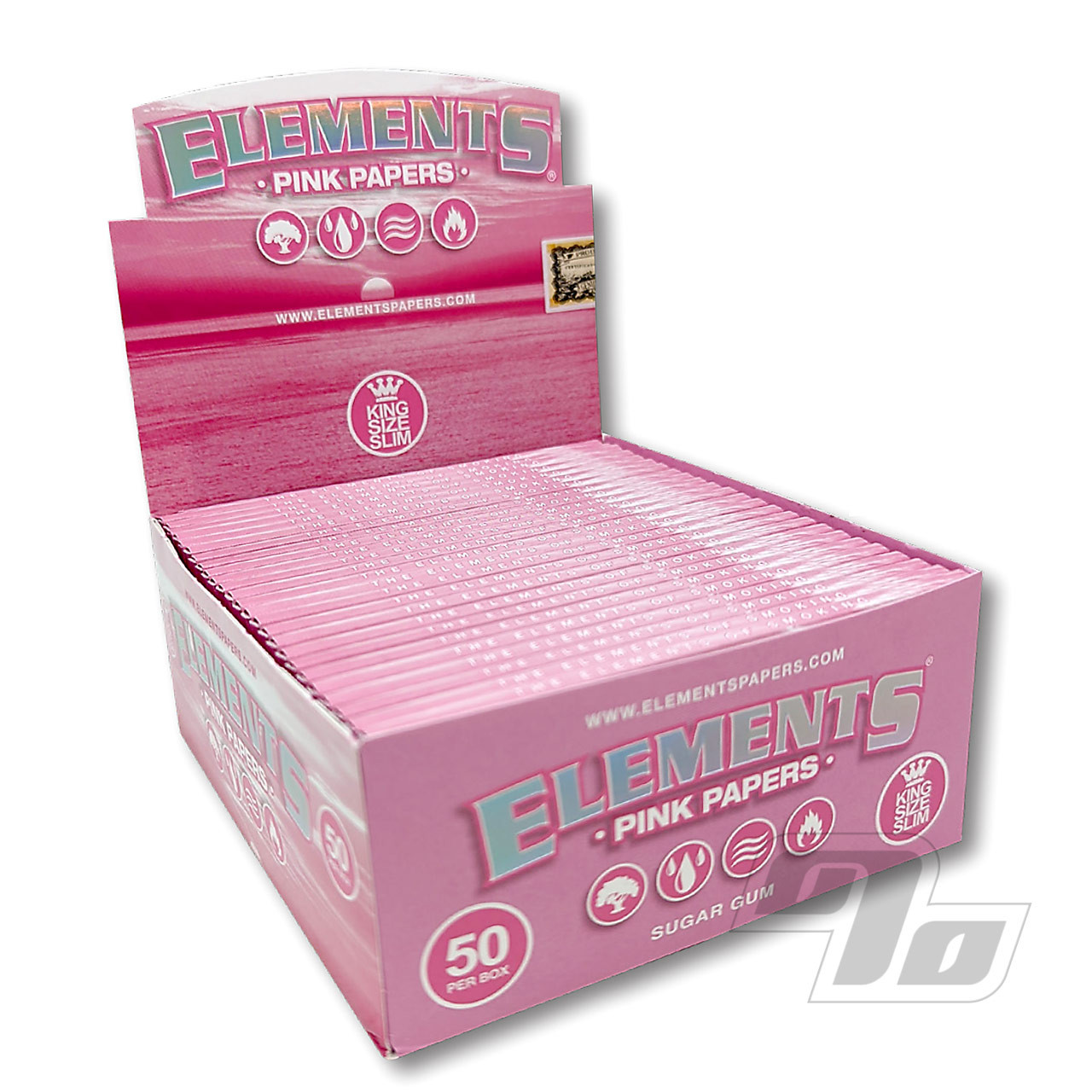 Photograph of product: Elements - Pink King Size Rolling Papers