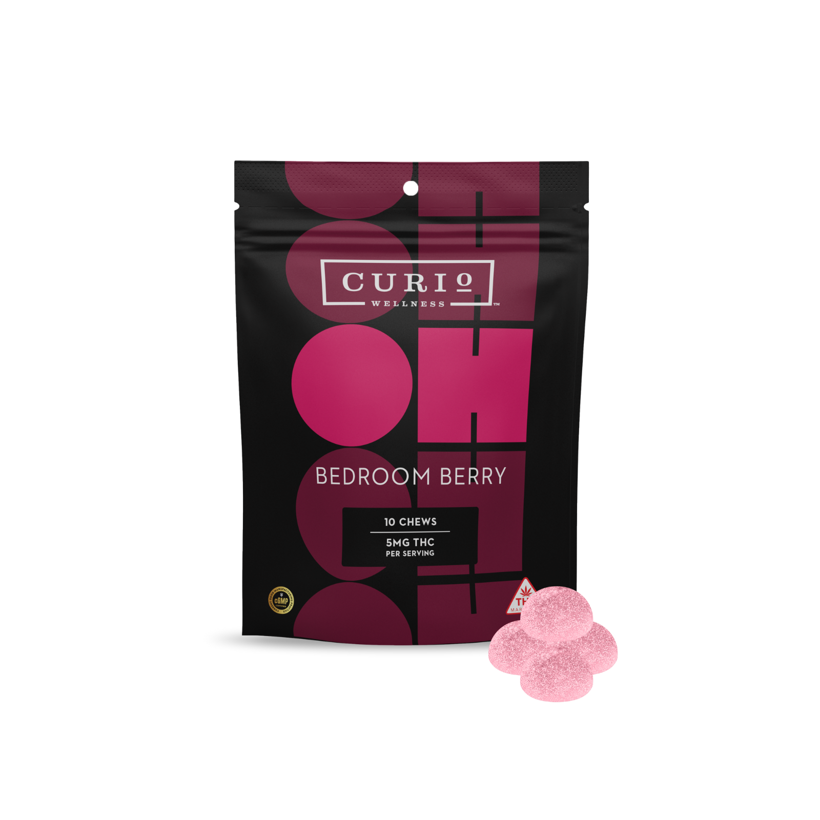Photograph of product: Curio - OH Bedroom Berry - 10pk - 50mg TH-oui