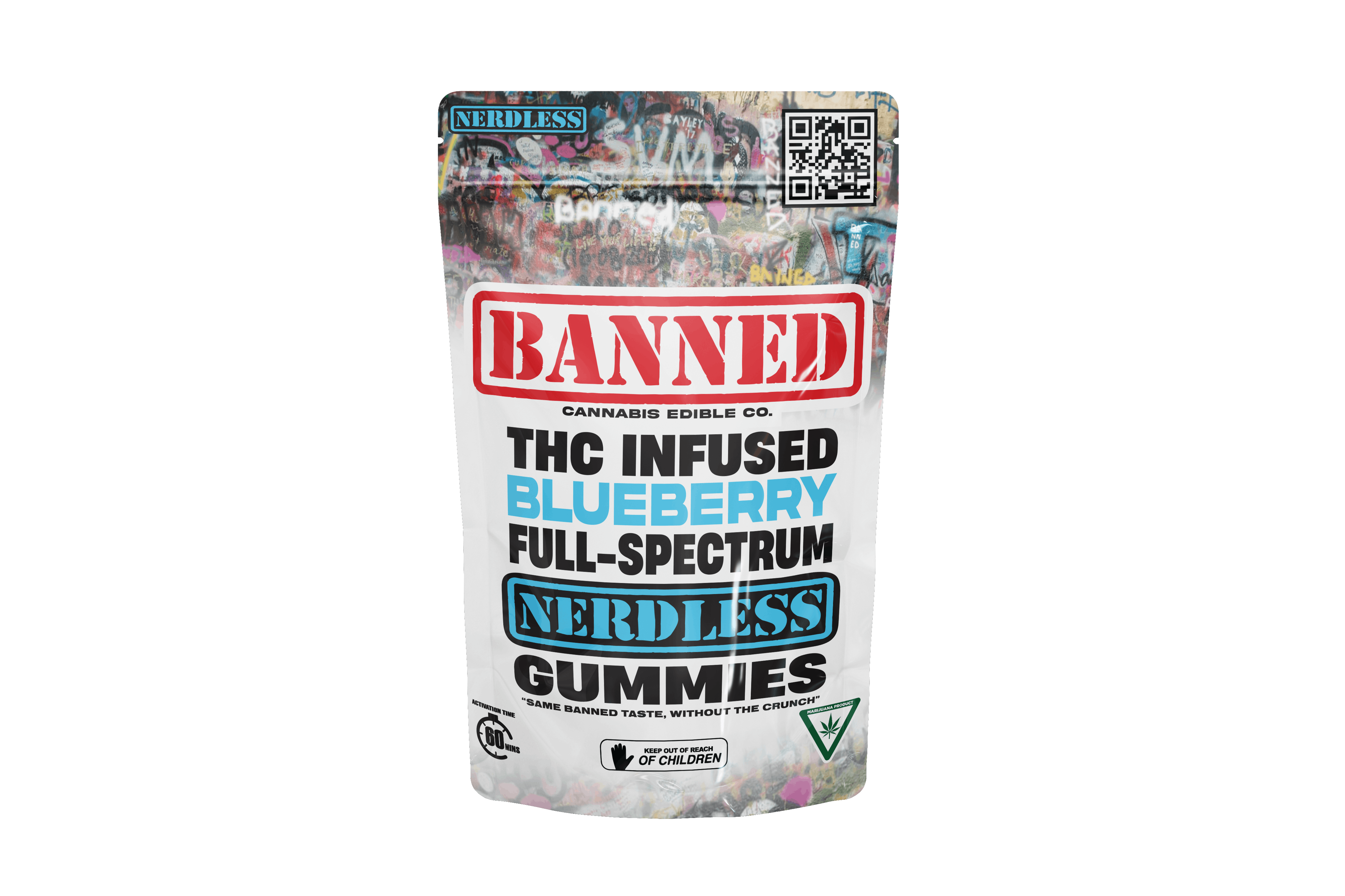 Photograph of product: BANNED | GUMMIES | 200MG | BLUEBERRY
