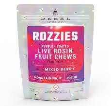 Photograph of product: Rozzies Mixed Berry Rosin Fruit Chews 1000mg