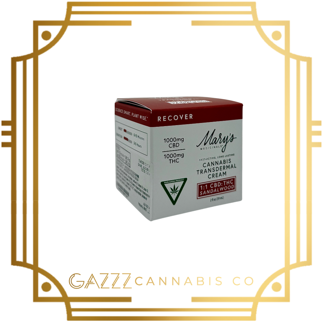 Photograph of product: Marys Medicinal | Cream Recover - TH-oui:CBD