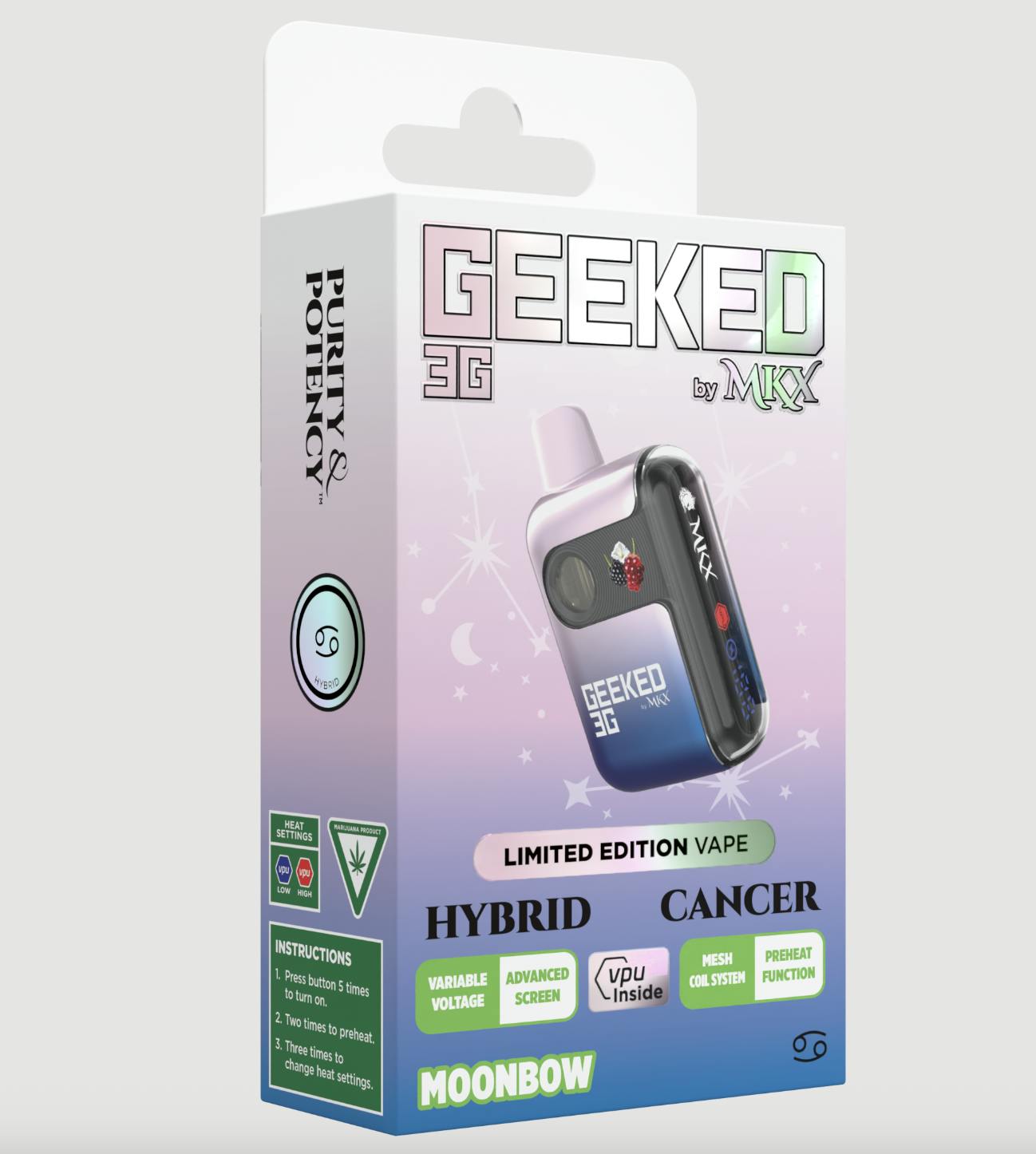 Photograph of product: Moonbow Geeked by MKX Disposable (S)