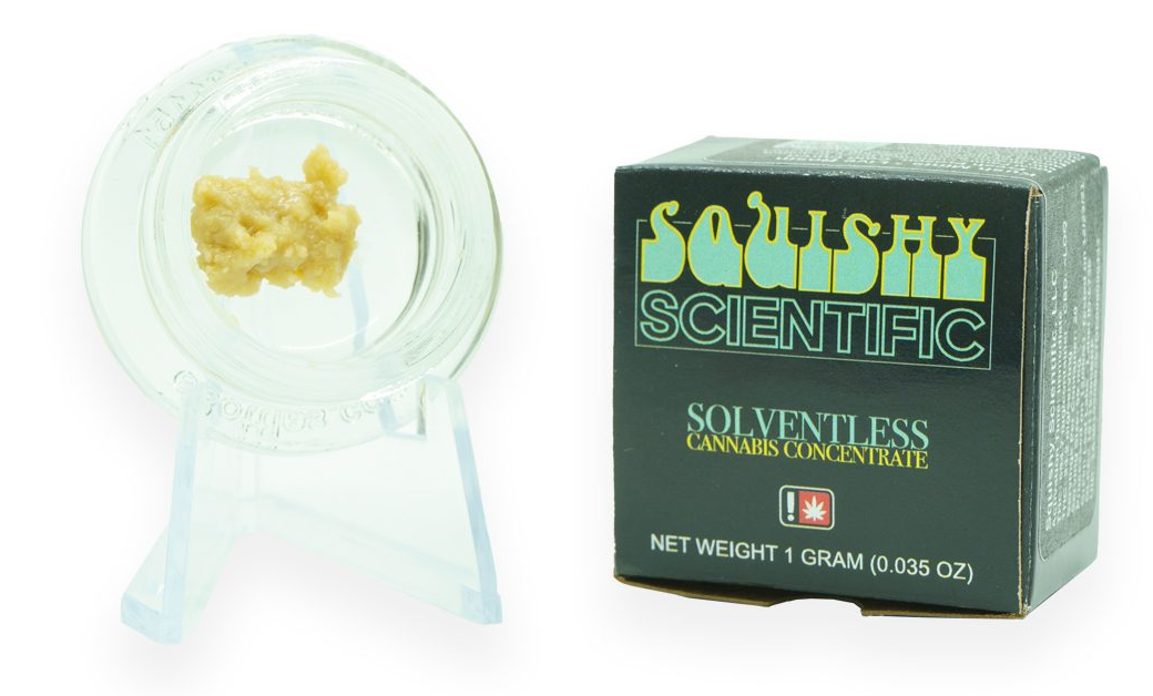 Photograph of product: 1g Live Rosin - Squishy Scientific - Melon Strudel