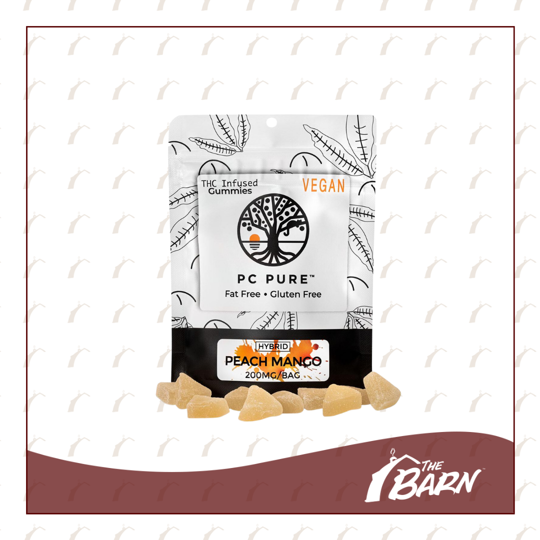 Photograph of product: PC Pure 200mg Gummies - (H) Peach Mango - REC