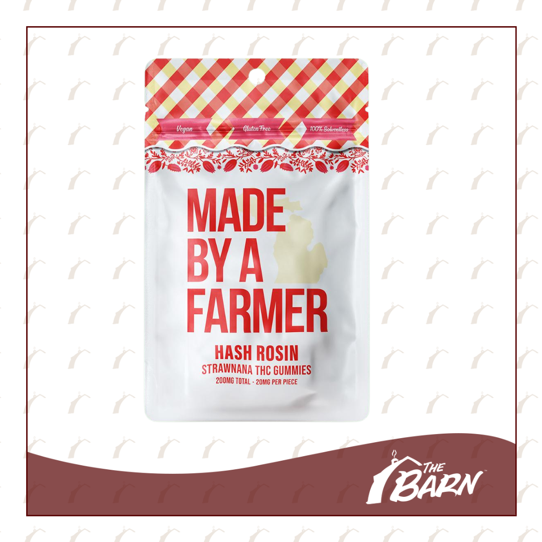 Photograph of product: MBAF 200mg Rosin Gummies - Strawnana - REC
