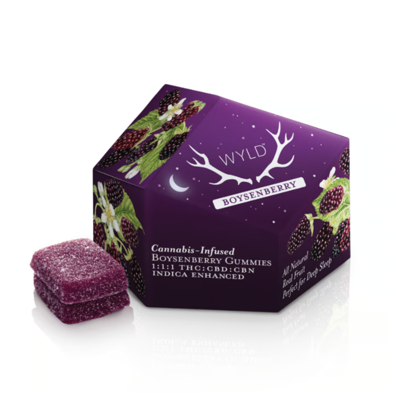Photograph of product: Ratioed Boysenberry Gummies 100mg (10mg ea | 10-Pack)