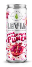 Photograph of product: Levia | Pomegranate Punch Seltzer | Hybrid