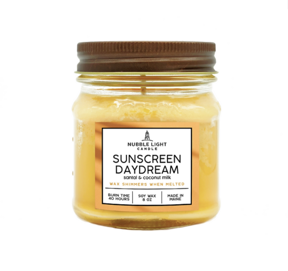 Photograph of product: Nubble Light Candle Co. Sunscreen Daydream