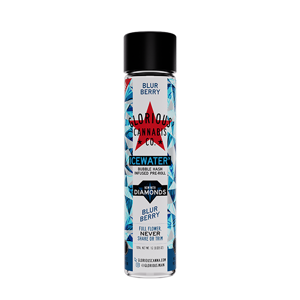 Photograph of product: Blur Berry Bubble au chocolat with Diamonds Infused Pre-Roll | 1G