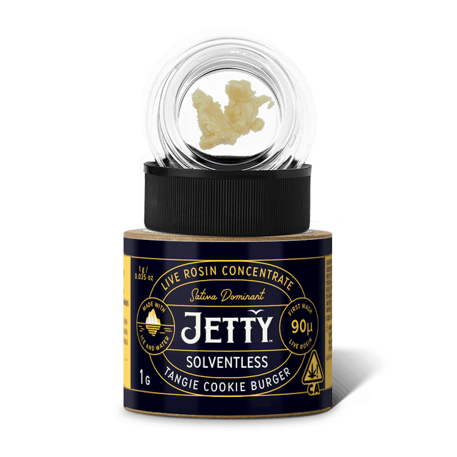 Photograph of product: Tangie Cookie Burger| 1G Live Rosin Concentrate