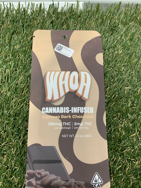 Photograph of product: DARK CHOCOLATE ESPRESSO 100MG BAR - 