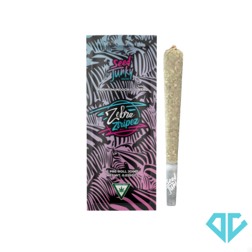 Photograph of product: Seed Junky Zebra Ztripez Pre-Roll 1g