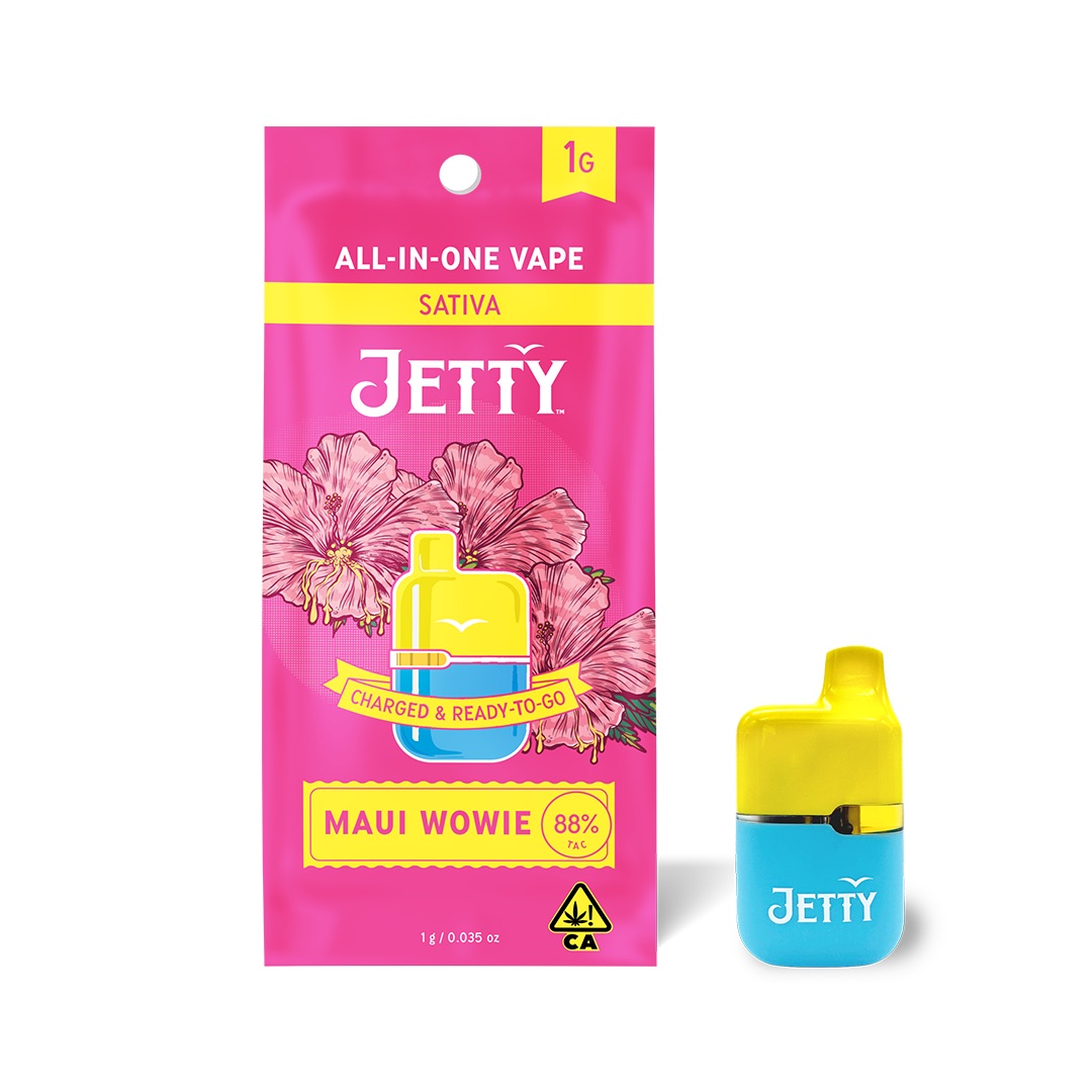 Photograph of product: Jetty | High TH-oui Disposable | Maui Wowie | 1g