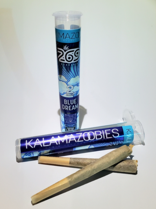 Photograph of product: 269 Oui'd | Kalamazoobies | Blue Dream | Infused Pre-Roll Oui'd