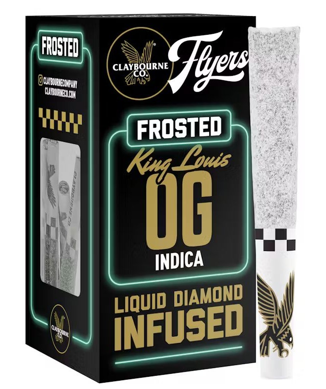 Photograph of product: Claybourne King Louis OG Infused Pre-Rolls (5pk)