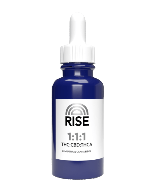 Photograph of product: Rise - Tincture 1:1:1 TH-oui:CBD:TH-ouiA 600mg