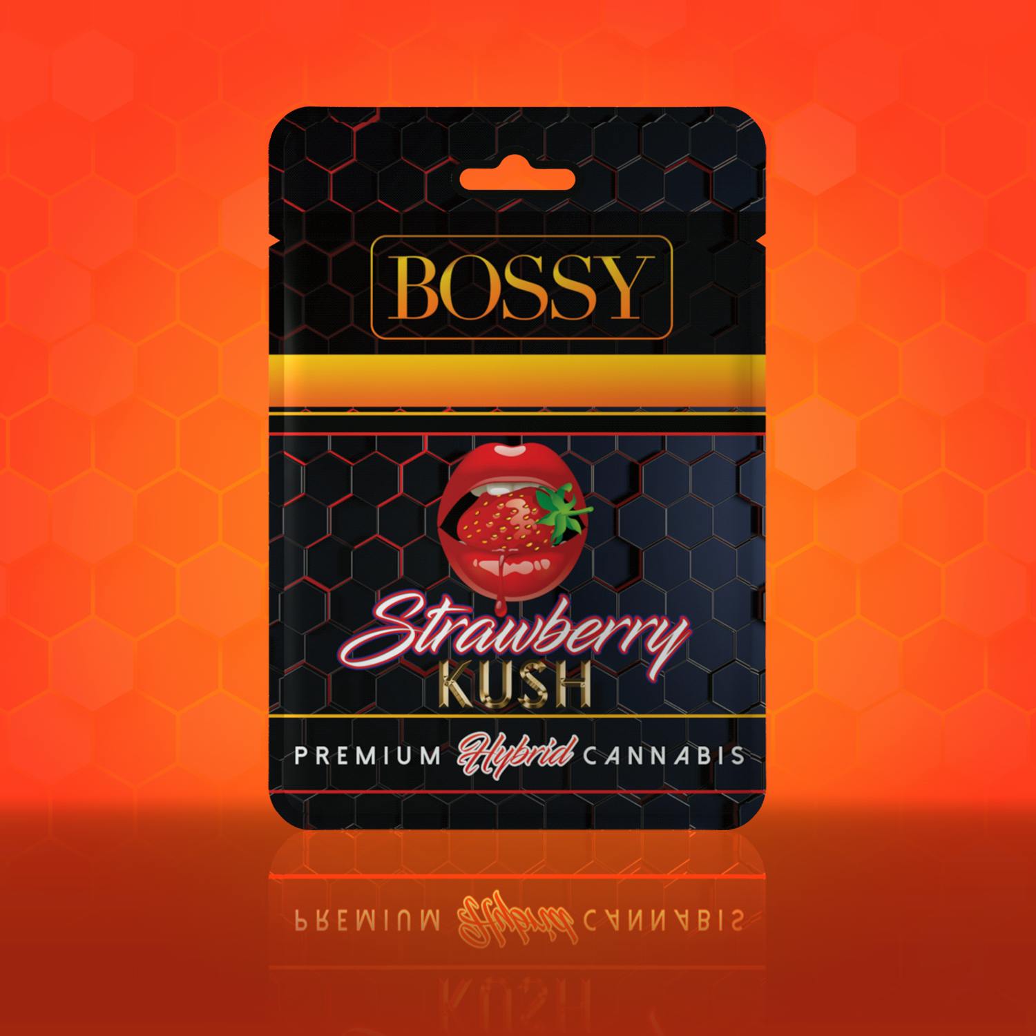 Photograph of product: BOSSY | STRAWBERRY KUSH | 510 CART | 1G