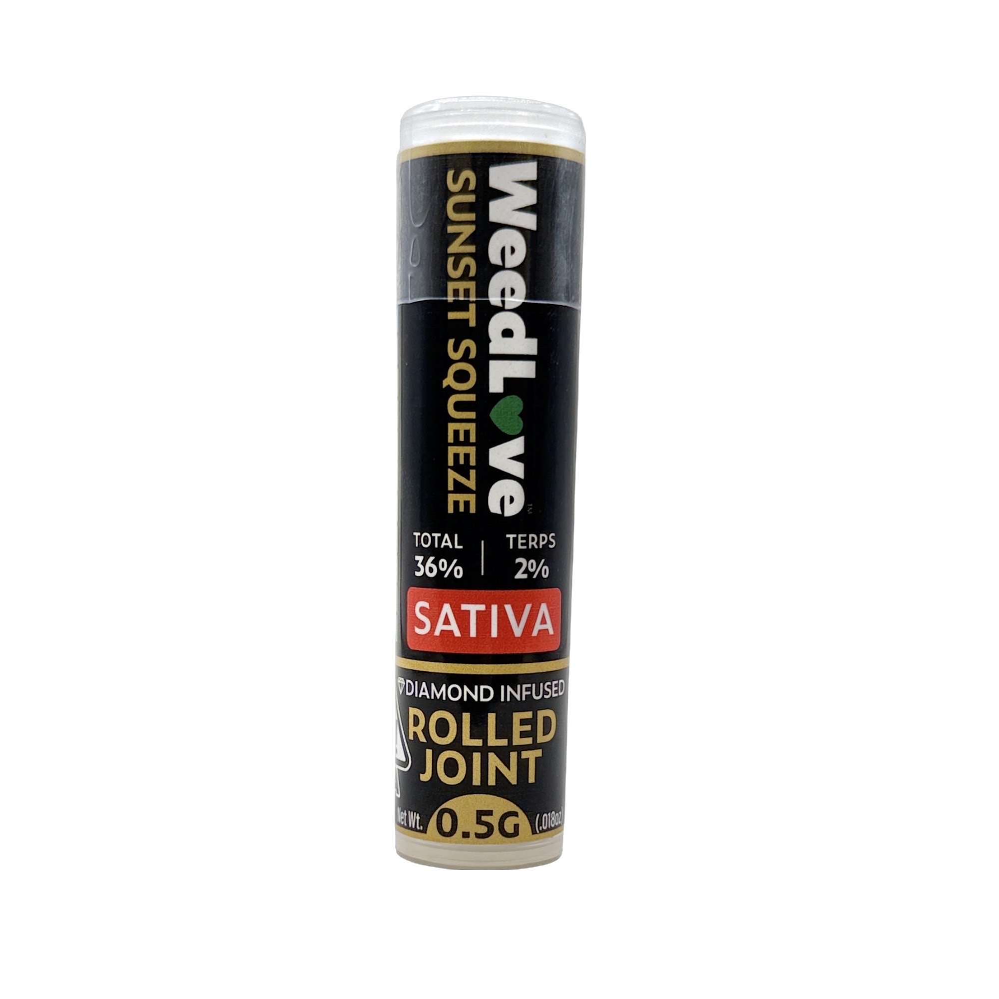Photograph of product: SUNSET SQUEEZE INFUSED PREROLL SINGLE .5G