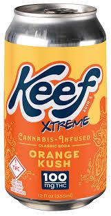 Photograph of product: Keef - 100mg Soda (Orange Kush) - 