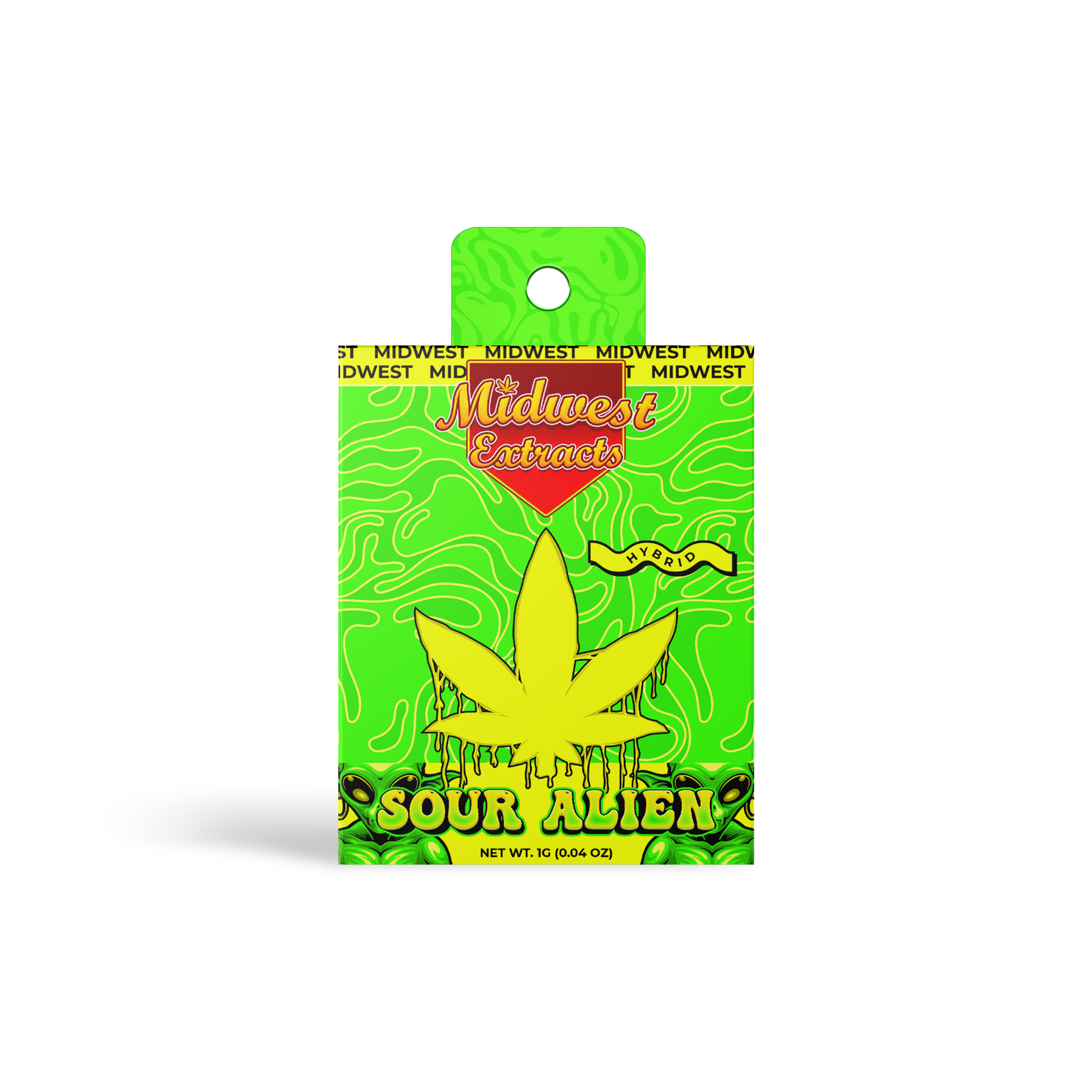 Photograph of product: Sour Alien | 1g Distillate Vape Cartridge