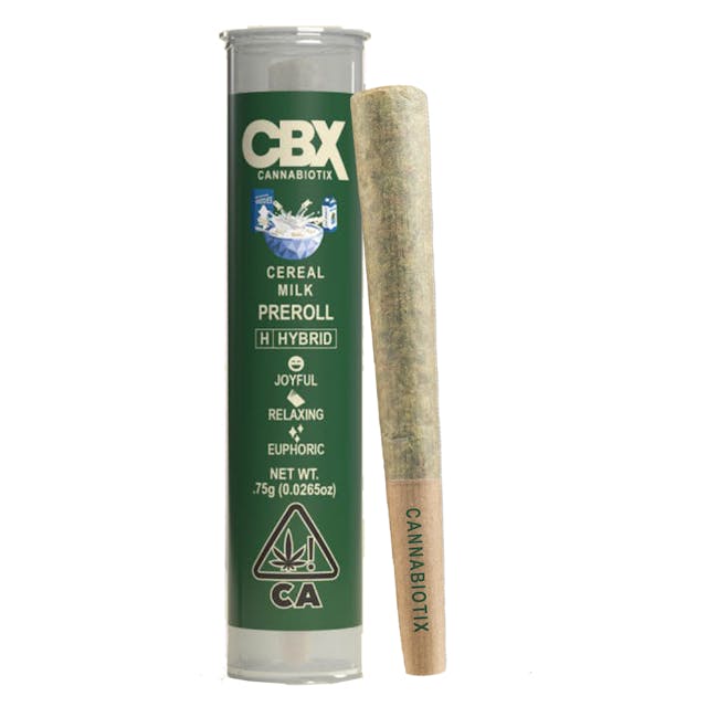Photograph of product: Cereal Milk (I/H) CBX Preroll - Cereal Milk (I/H)