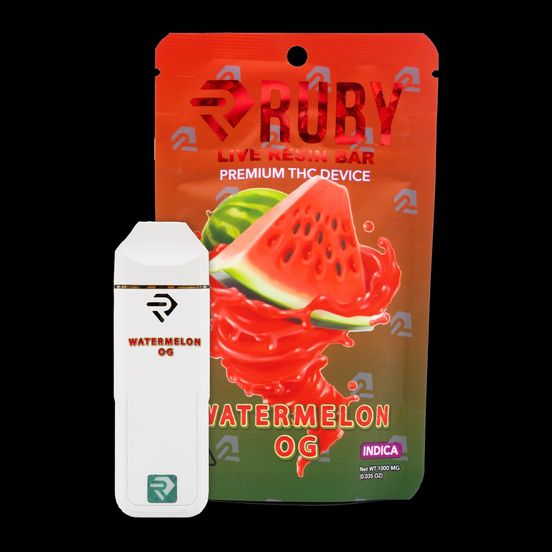 Photograph of product: Ruby - Watermelon OG Live Resin AIO - 