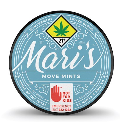 Photograph of product: Mari's Mints - Wintermint - Move - 20pk Edibles