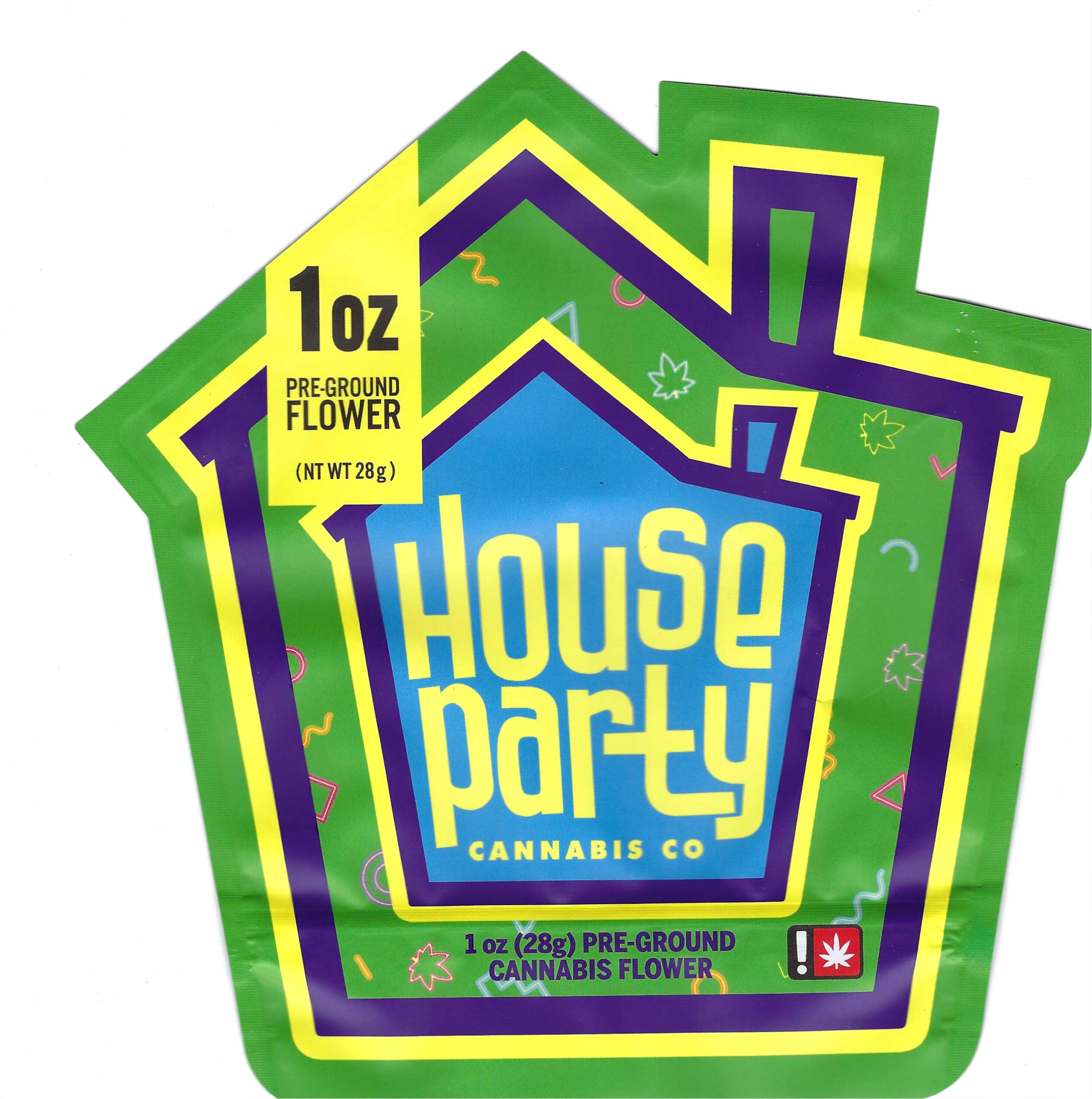 Photograph of product: HOUSE PARTY - PREMIUM PREGROUND - 28G - HYBRID - NOTORIOUS TH-oui
