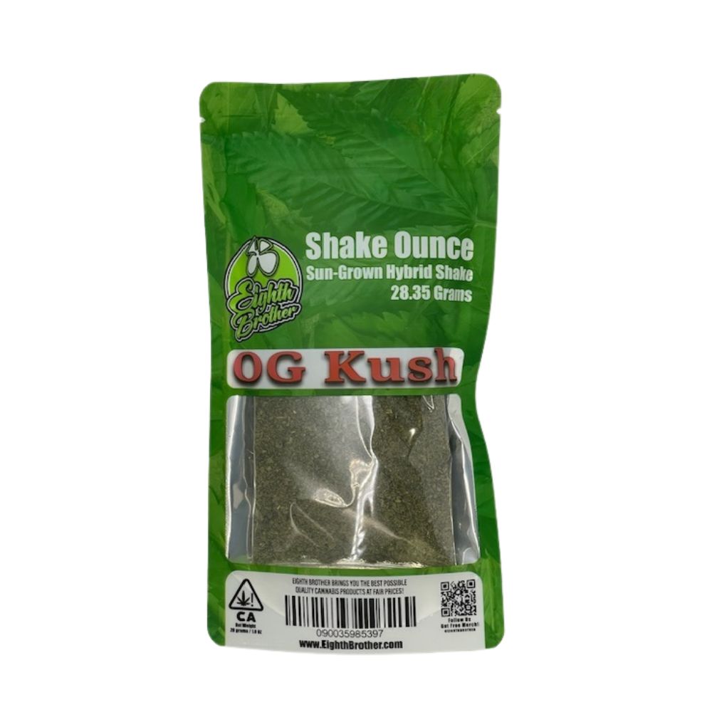 Photograph of product: OG KUSH SHAKE 28G - EIGHTH BROTHER
