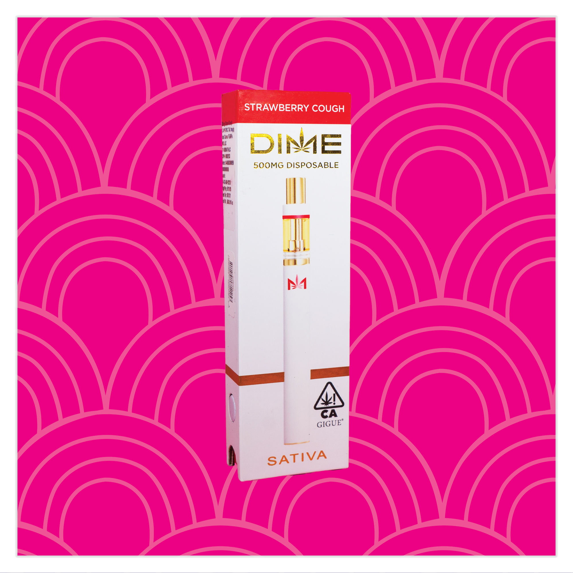 Photograph of product: DIME INDUSTRIES - All In One - Strawberry Cough - 1G