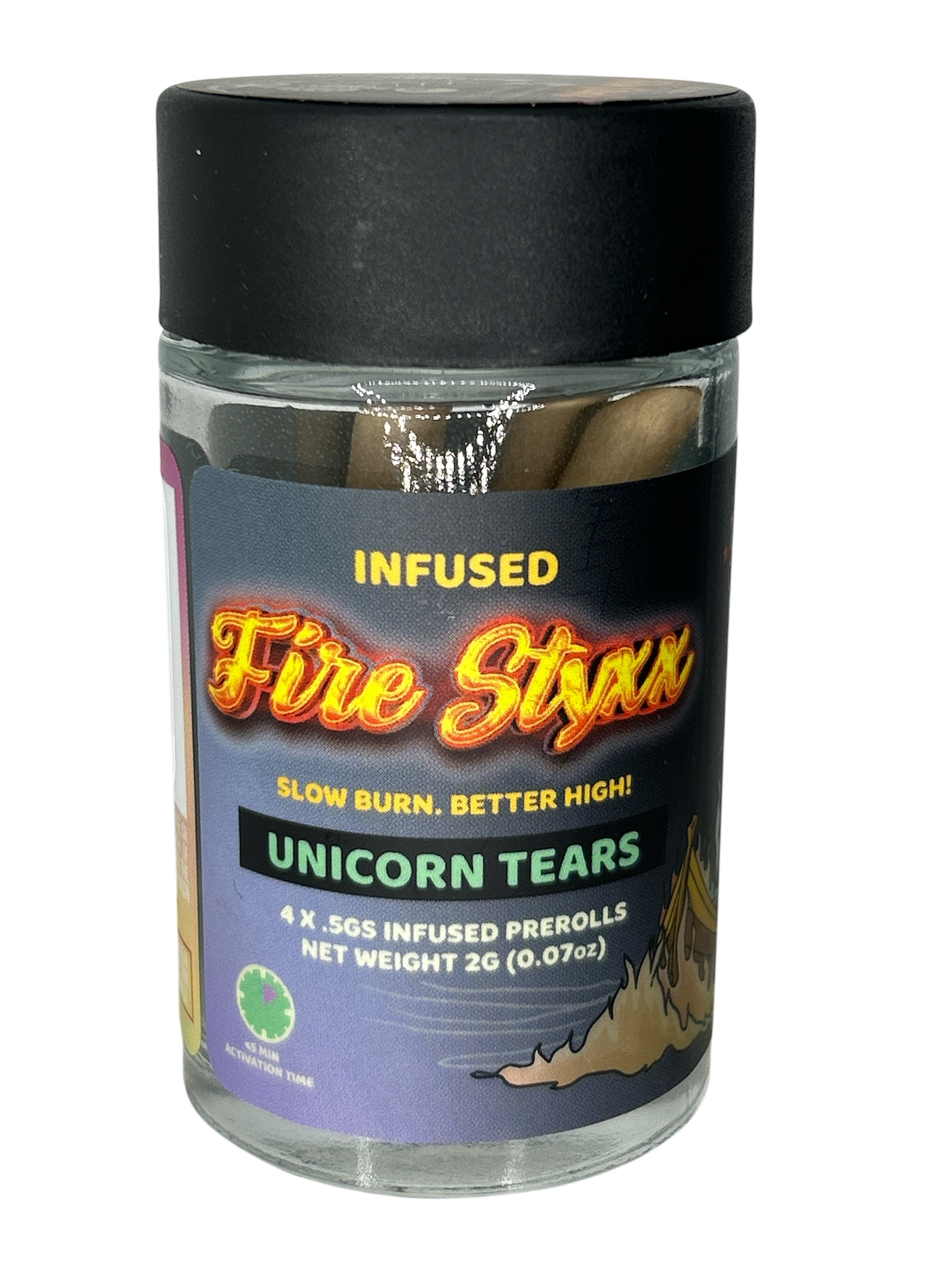 Photograph of Product: Unicorn Tears | 0.5g Fire Styxx 4 Pk