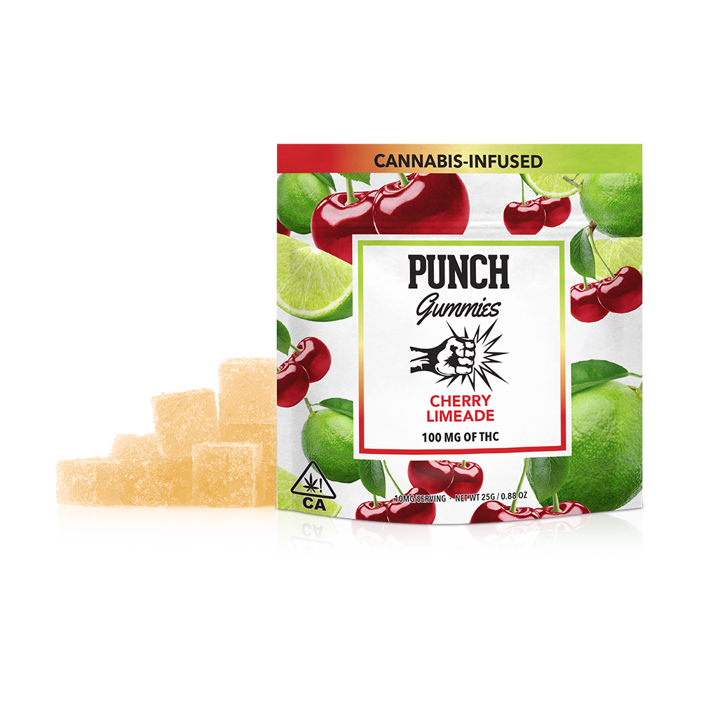 Photograph of product: [Punch] THC Gummies - 100mg - Cherry Limeade (H)