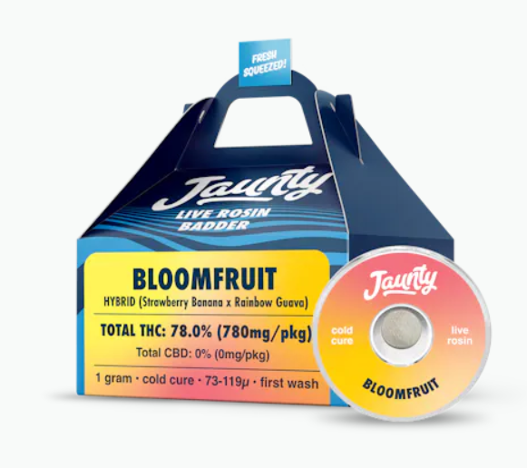 Photograph of product: Jaunty | Bloom Fruit | Live Rosin Badder