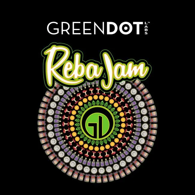 Photograph of product: Green Dot Labs - Black Label Resin Cartridge - Reba Jam
