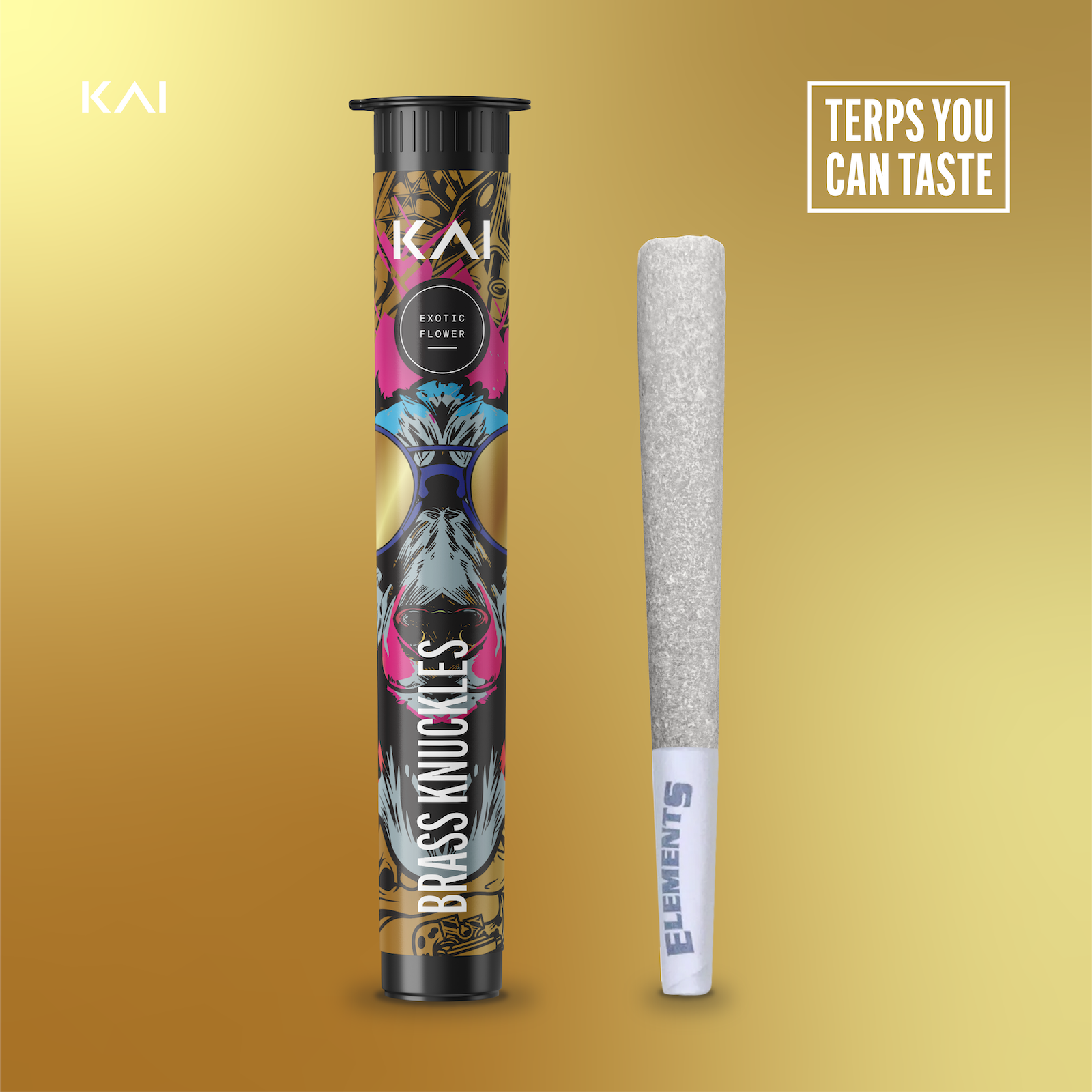 Photograph of product: KAI Oui'd Co. | Brass Knuckles Pre-Roll