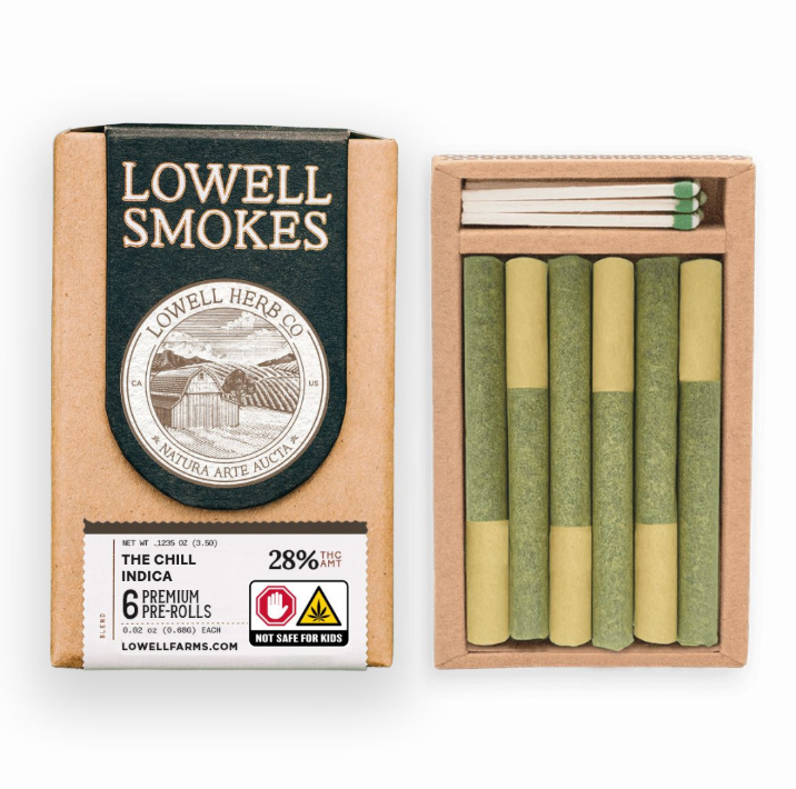 Photograph of product: The Chill | Pre Rolls | 6pk/.58g | 3.5g