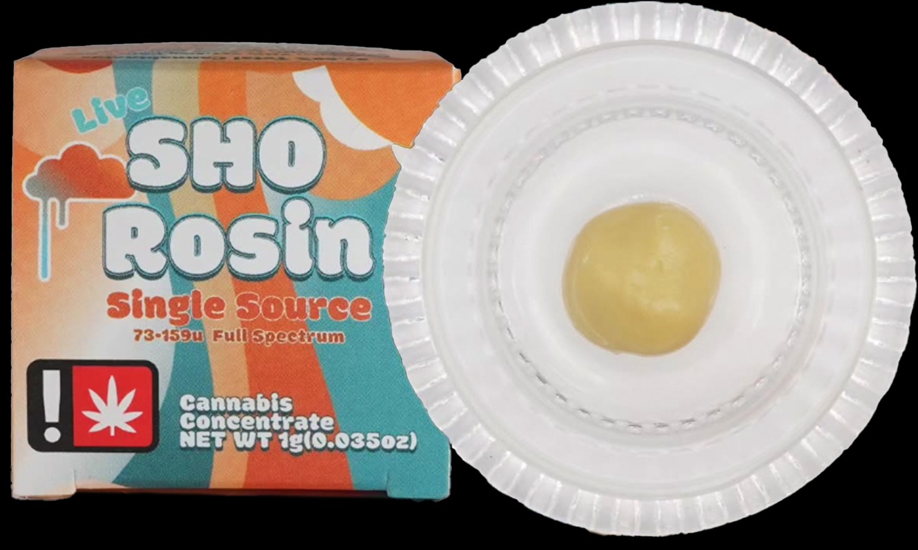 Photograph of product: Sho Rosin | Peanut Butter Apricot | 1g Budder
