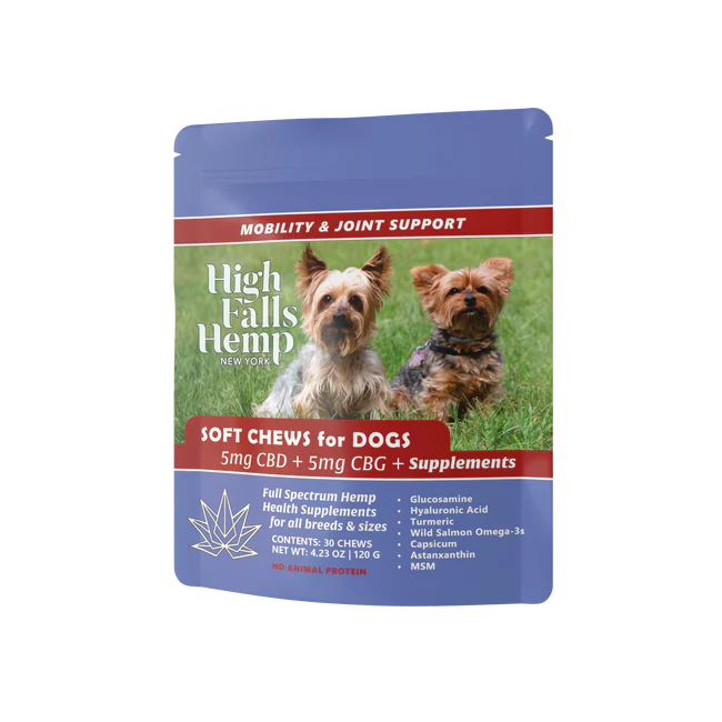 Photograph of product: CBD/CBG Soft Chews for Dogs | 30 Pack | 120g