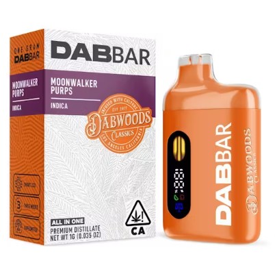 Photograph of product: DABWOODS | MOONWALKER PURPS (I) | 1G ALL-IN-ONE